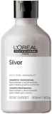 L’Oreal Professionnel Shampoo Silver, Neutraliza Tons Amarelos Indesejados, Com Pigmentos Roxo, Para Cabelos Brancos e Grisalhos, Promove Brilho & Maciez, 300ml