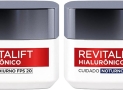 Kit Creme Facial Anti-idade L’Oréal Paris Revitalift Hialurônico Noturno + Diurno FPS 20, 49g