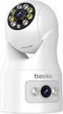 Basike Câmera de Segurança, Wi-Fi 360º, 1080p Full HD, Visão Panorâmica e Detecção Humana-4MP, Monitoramento Inteligente, Áudio Bidirecional, Ideal para Residências e Empresas