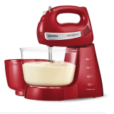 Batedeira Mondial Premium Bella Massa Inox B-29 Np Com 4 Velocidades E 500w – Vermelha – 110v