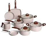 Brinox – Jogo de Panelas 8 Peças Ceramic Life Smart Plus – Vanilla