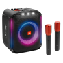 Caixa De Som Jbl Bluetooth Partybox Encore, Show De Luzes, Com 2 Microfones Sem Fio, Ipx4, 100w