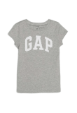 Camiseta Infantil GAP Logo Cinza