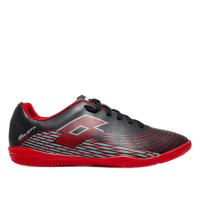 Chuteira Futsal Lotto Solista Razzo Unissex – Preto+Vermelho
