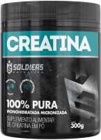 Creatina Monohidratada Pote 300g – 100% Pura Importada – Soldiers Nutrition