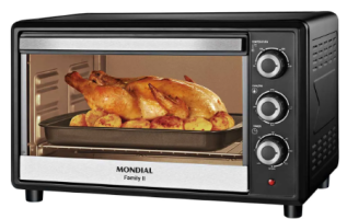 Forno Elétrico 42L Family II Mondial FR-42 Preto Inox 1600W 110V