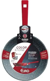 Frigideira 20 Cm Colorstone De Alumínio Com Antiaderente Titânio, Alu8204-ti, Euro Home