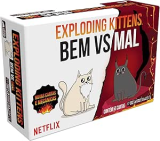 Galápagos, Exploding Kittens: Bem vs Mal, Jogo de Cartas para Amigos, 2 a 5 jogadores, 15 minutos por partida
