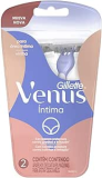Gillette Venus Íntima, Aparelho de Depilação Íntima Feminino Descartável, 2 Uds