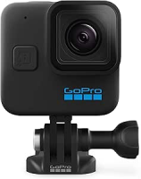 GoPro HERO11 Black Mini – Câmera de Ação Compacta à prova d’água 10m, Vídeo Ultra HD 5.3K60, Captura de quadros de 24,7MP, Transmissão ao vivo 1080p, Hypersmooth 5.0, TimeWarp 3.0 em 5.3k