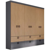Guarda-Roupa Herval 1734 com 6 Portas, 6 Gavetas e 5 Prateleiras