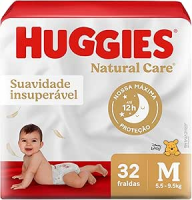 Huggies Fralda Premium Natural Care M 32 Un
