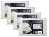kit 4 pçs travesseiro nasa up 3 p/fronhas 50×70 cm – Fibrasca, Branco