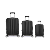 Kit Mala De Viagem Abs 3 Peças Adventure Fortt Preta – Kmv01-pt