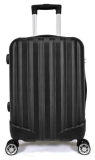 Mala de bordo com rodinhas giro 360º em material ABS com cad