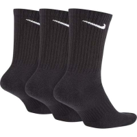 Meia Nike Cano Alto Everyday Cushion Pacote C/ 3 Pares – Preto
