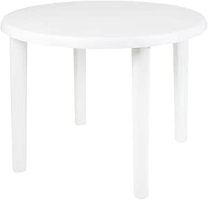 Mesa Plástica Redonda Desmontável Mor