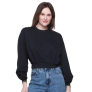 Moletom Fila Cropped Essential II Feminino – Preto