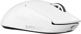 Mouse Gamer Sem Fio Logitech G PRO X SUPERLIGHT 2 com Tecnologia LIGHTSPEED, Ultraleve, Switch LIGHTFORCE, Sensor HERO 2 com 32K DPI, 5 botões programáveis e Bateria Recarregável – Branco
