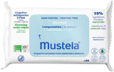 Mustela Toalhas Umedecidas Compostáveis Sem Perfume 60 Unidades – Feito com 99% de Ingredientes Naturais – Lenços Umedecidos sem fragrância Mustela Bebê e Criança