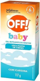 Off! Baby, Repelente Bebe De Mosquitos E Insetos Com Icaridina, Loção Em Gel, Proteção Por Até 4h, Sem Perfume, 117g