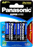 Panasonic UM-3SHSL8P6, Pilha Comum Linha Super Hyper Proteção Antivazamento, pacote de 8