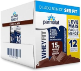 Parmalat WheyFit Pack Bebida Láctea Chocolate 15g de Proteína 250 Ml – 12 Unidades