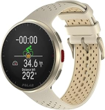 Polar Pacer Pro Champagne e Dourado – Relógio com GPS avançado, Design ultraleve e botões aderentes, Programas de treino e recuperação, Monitor de FC, Contraste de tela aprimorado, Controles de música