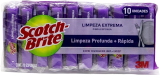 Scotch-Brite, 3M, Esponja de Louças, Limpeza Extrema – 10 Unidades
