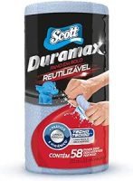Scott Duramax Pano Reutilizável em Rolo, Azul, 58 Folhas