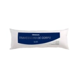 Travesseiro de Corpo em Poliéster 38×120 cm Ortobom Giant Pillow Branco